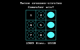 Twice crosses-circles abandonware