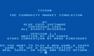 Tycoon: The Commodity Market Simulation 0