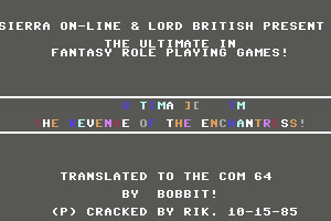 Ultima II: The Revenge of the Enchantress... 0