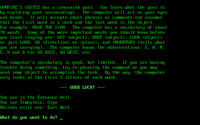 Download Vampire's Castle Adventure - My Abandonware