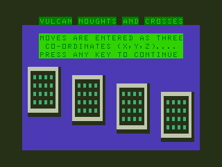 Vulcan Noughts and Crosses abandonware