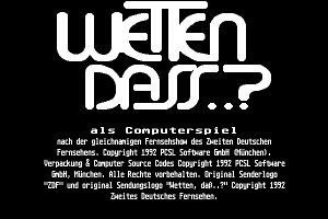 Wetten Dass..? 1