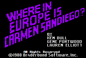Where in Europe is Carmen Sandiego? 1