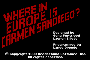 Where in Europe is Carmen Sandiego? 1
