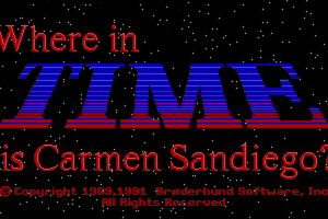 Where in Time is Carmen Sandiego CD-ROM Download (1997 Educational