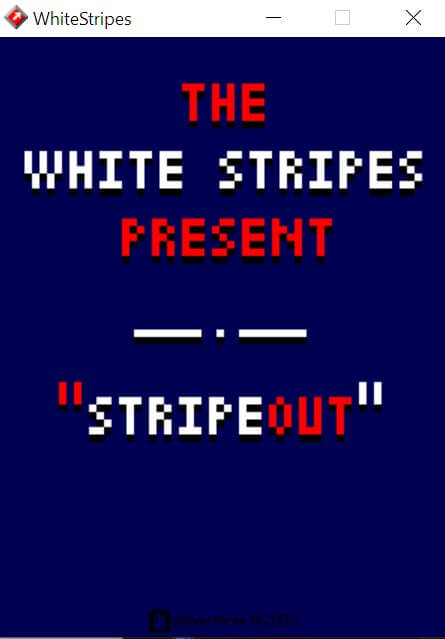 White Stripes' Stripe Out abandonware