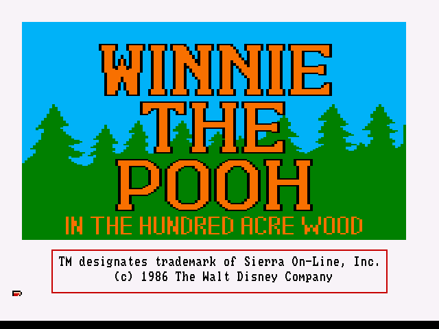 Winnie the Pooh in the Hundred Acre Wood 0