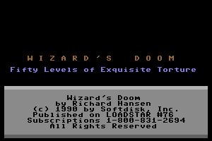 Wizard's Doom: Fifty Levels of Exquisite Torture 0