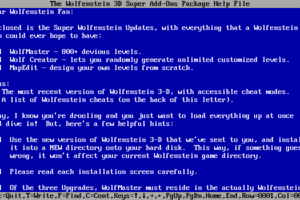 Wolfenstein 3D Super Upgrades abandonware