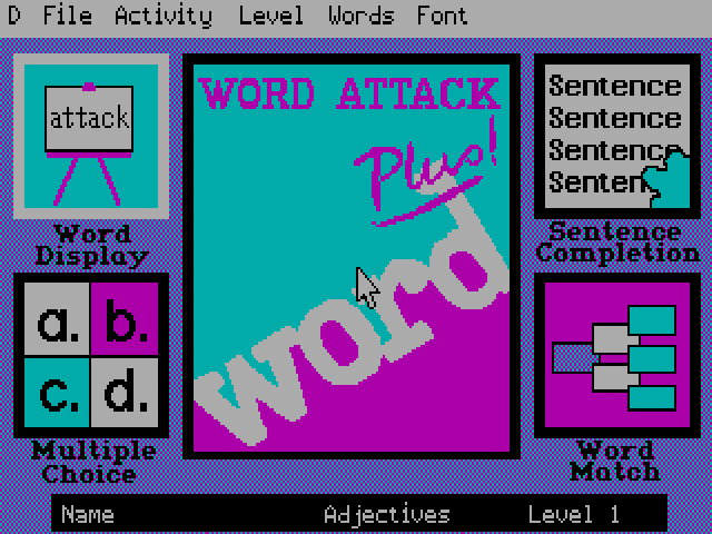 Word Attack Plus! abandonware