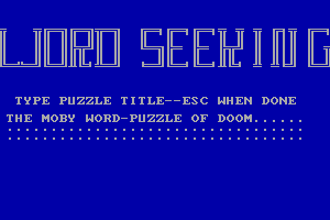 Word Seeking 4