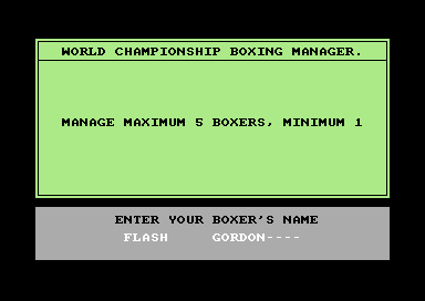 World Championship Boxing Manager abandonware