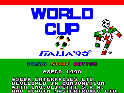 Screenshot of World Championship Soccer (Genesis, 1989) - MobyGames