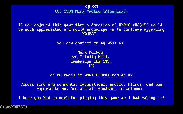 XQuest abandonware