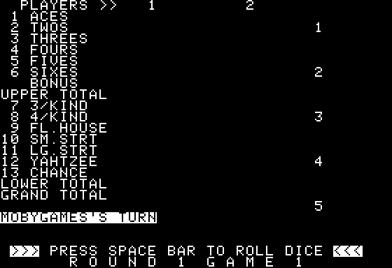 Yahtzee abandonware