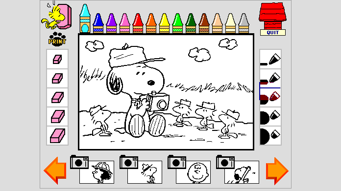 Yearn2Learn: Master Snoopy's Coloring Book abandonware