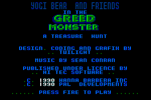 Yogi Bear & Friends in the Greed Monster: A Treasure Hunt abandonware