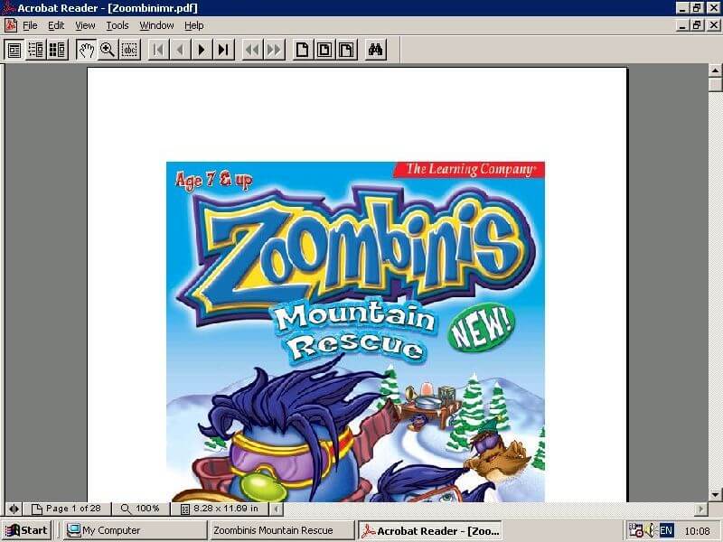Vista Mountain Rescue XP Windows 8 7 Zoombinis 95/98 Computer PC Game 