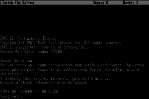 Zork II: The Wizard of Frobozz abandonware