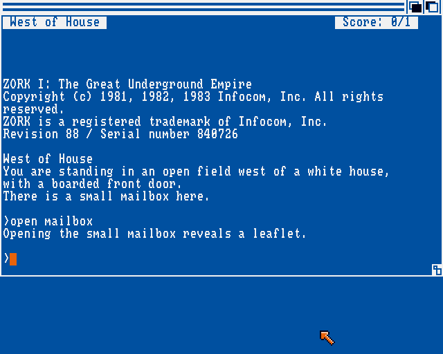 Zork: The Great Underground Empire abandonware